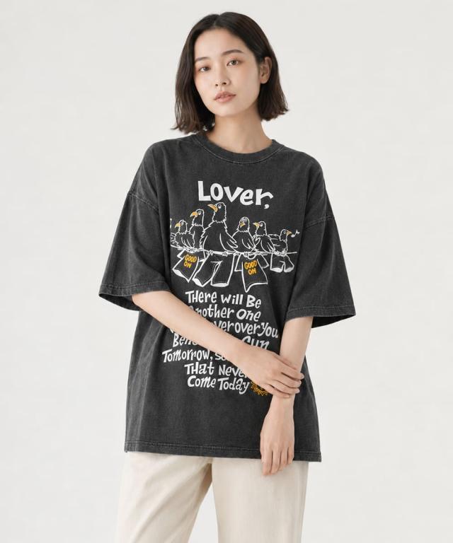 GOOD ON スリーバードショートスリーブTシャツ メンズ コーディネート・レイヤード例 1