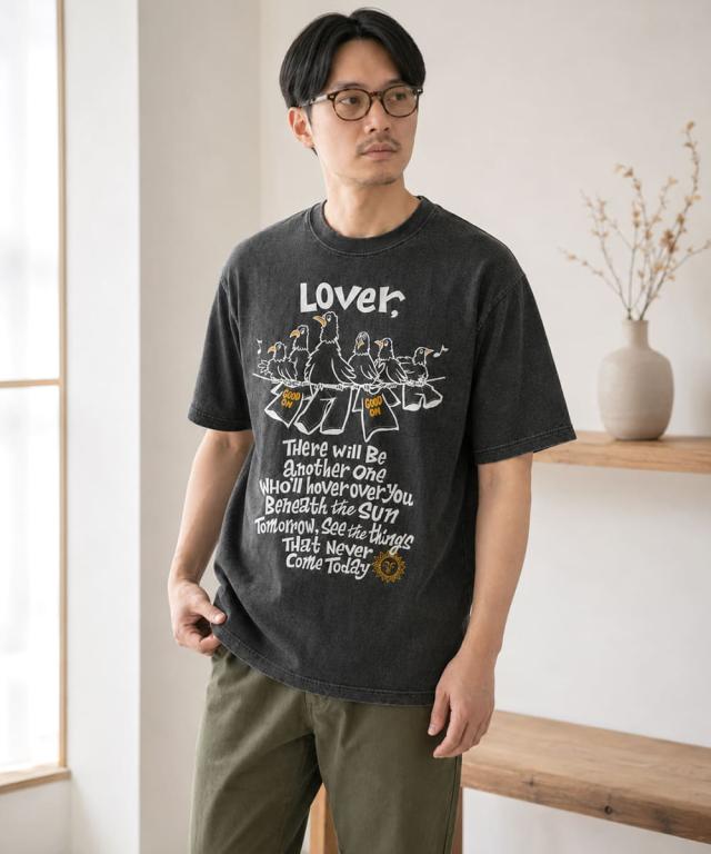 GOOD ON スリーバードショートスリーブTシャツ 詳細ディテール