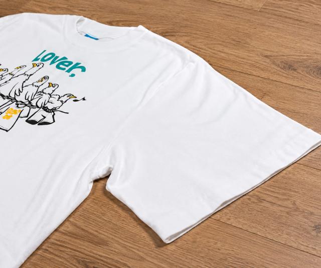 GOOD ON スリーバードショートスリーブTシャツ 平置きデザイン・USAコットン生地感