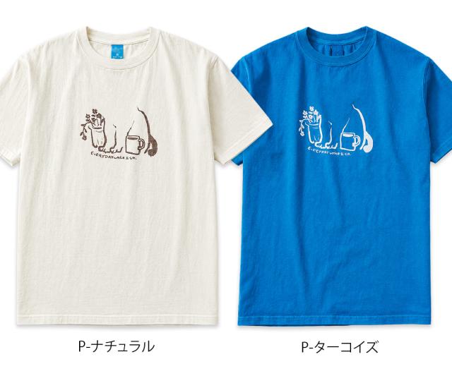 ピグメントダイ(顔料染め)によるナチュラルなフェード感が魅力のP-ナチュラル、P-ターコイズのカラーバリエーション。