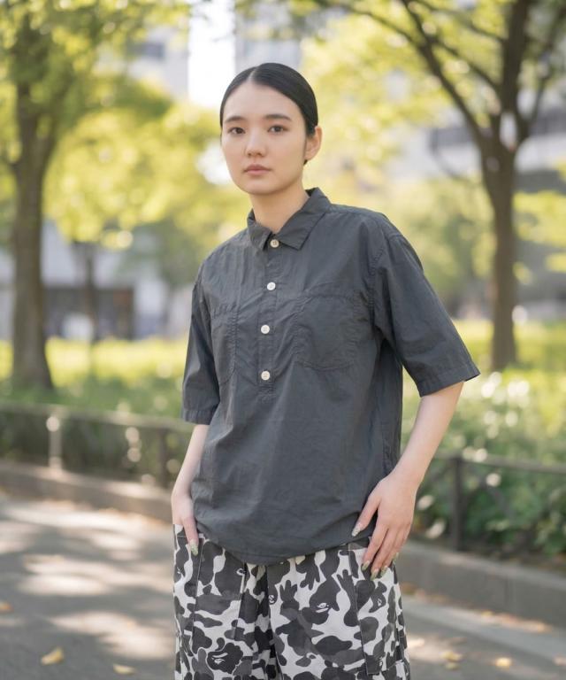 ジムマスター G733791 着用イメージ チャコール Mサイズ モデル身長158cm