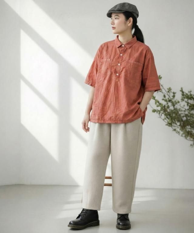 gym master G733791 プルオーバーシャツ 横向きシルエット