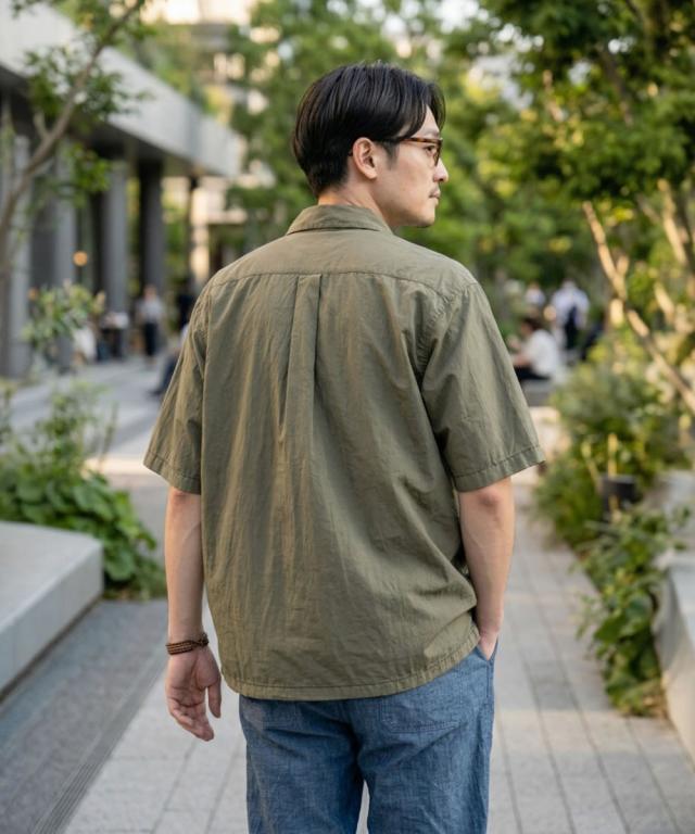 ジムマスター G733791 コットンナイロン プルオーバーシャツ ディティール詳細