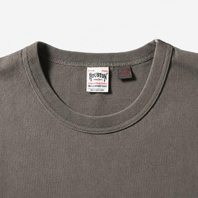 HOUSTON 22396 スカルプリントTシャツ 平置き全体画像