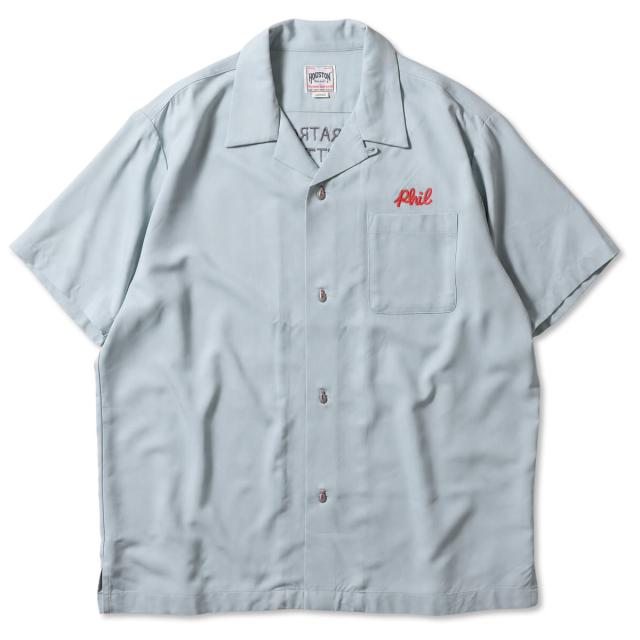 HOUSTON ボーリングシャツ PARATROOPER 背面全体のバックスタイル