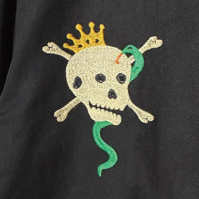 ヒューストン ベトジャン 胸刺繍 スカル 福 刺繍