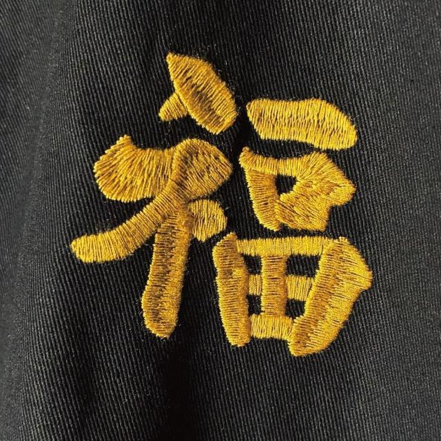 ヒューストン ベトジャン 胸刺繍 スカル 福 刺繍