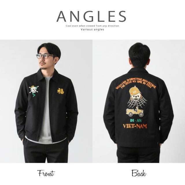 ヒューストン ベトナムジャケット サイドシルエット