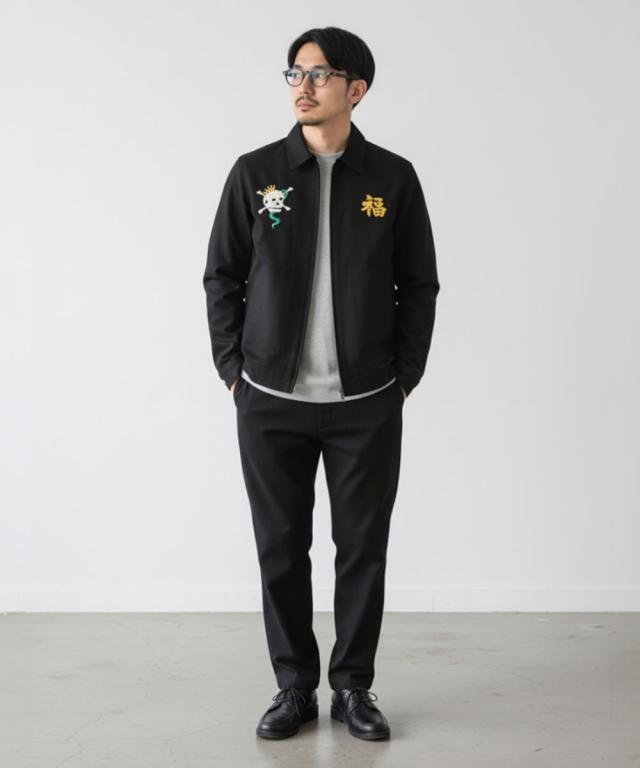 ヒューストン ベトナムジャケット SKULL モデル着用 Mサイズ