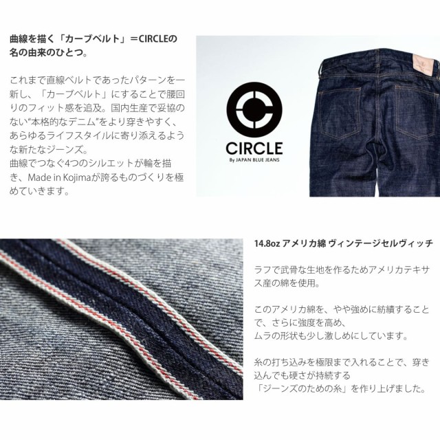 ジャパンブルージーンズ アメリカ綿 ヴィンテージセルヴィッチ CIRCLE