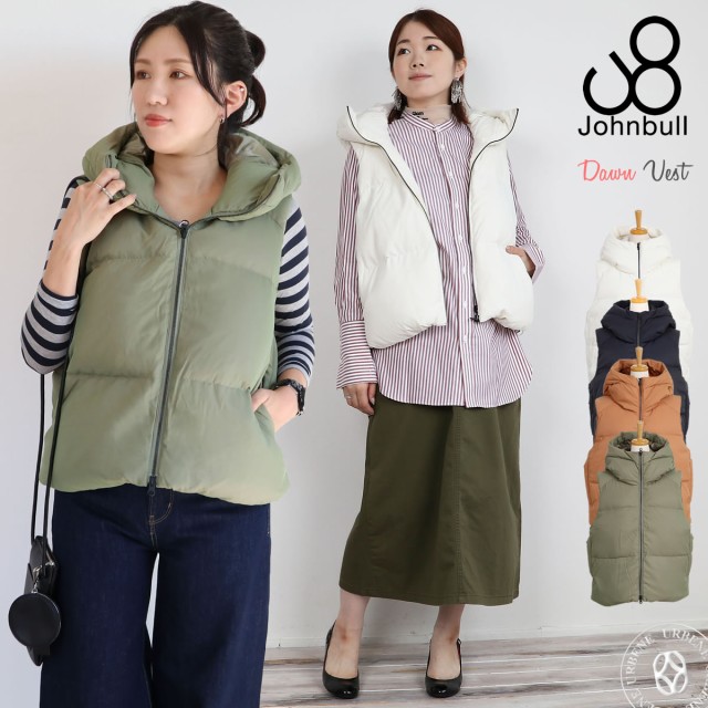 Johnbull ジョンブル フードダウンベスト L ブラック 定価￥33000