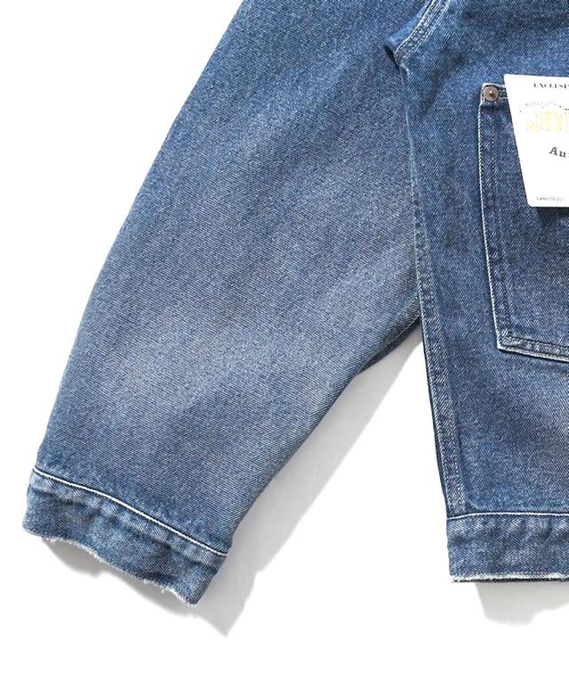 ジョンブル デニムジャケット JM243L03 メンズ ショート丈 シルエット確認画像