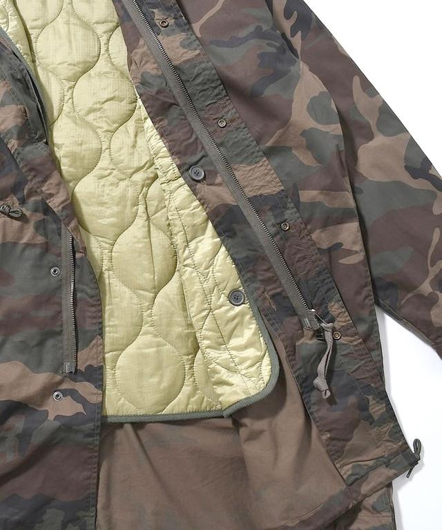 JOHNBULL ジョンブル M-65 ショートモッズコート ウエストドローコード調整シルエット ディテール画像