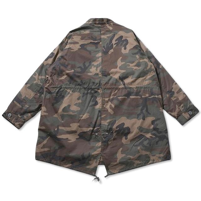 JOHNBULL ジョンブル M-65 ショートモッズコート 裾ドローコード・フィッシュテール風デザイン ディテール画像