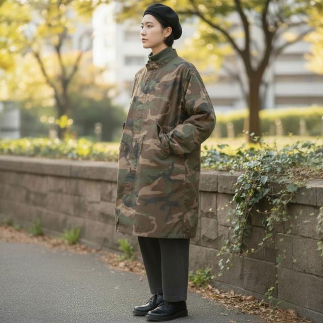 JOHNBULL ジョンブル 3WAY M-65 ショートモッズコート シンサレート中綿ライナー付き ディテール画像