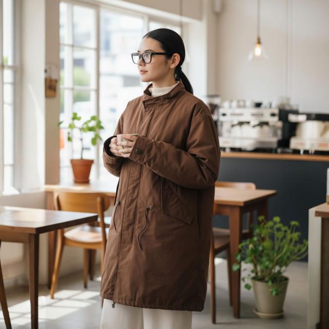 JOHNBULL ジョンブル 3WAY M-65 ショートモッズコート シンサレート中綿ライナー付き ディテール画像