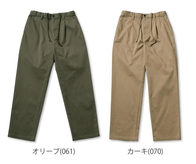 JOHNBULL モールスキンイージーパンツ メンズ 裾に向かって細くなるテーパードシルエット