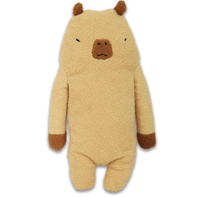 フモフモさん かぷー ぬいぐるみ 正面デザイン おっとり癒し系カピバラモチーフ Mサイズ