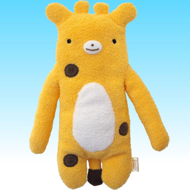 フモフモさん ジジ ぬいぐるみ 横向きデザイン ふわふわ素材 キリンモチーフ キャラクターグッズ