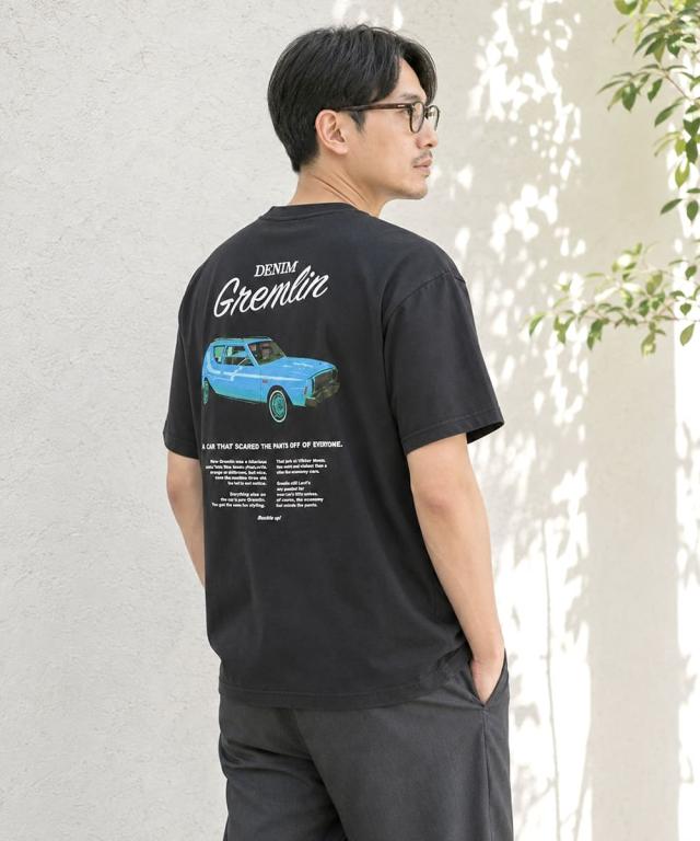 リーバイス グラフィックボックスTシャツ ブラックのゆったりとした着用シルエットとサイズ感（モデル身長173cm・Mサイズ着用）