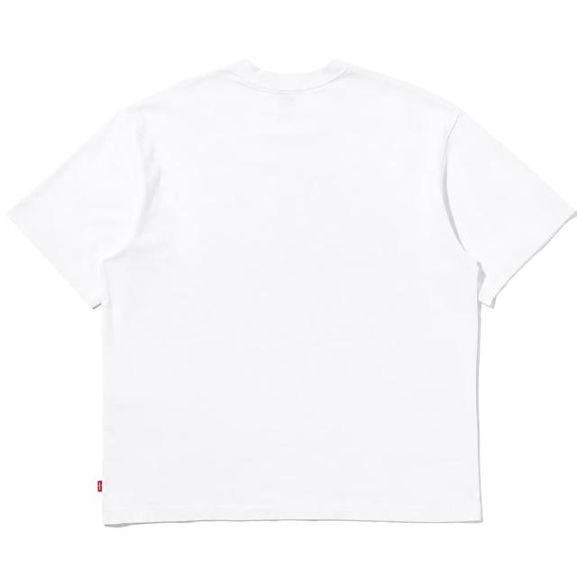 Levi's リーバイス グラフィックボックスTシャツ 綿100％生地の素材感クローズアップ