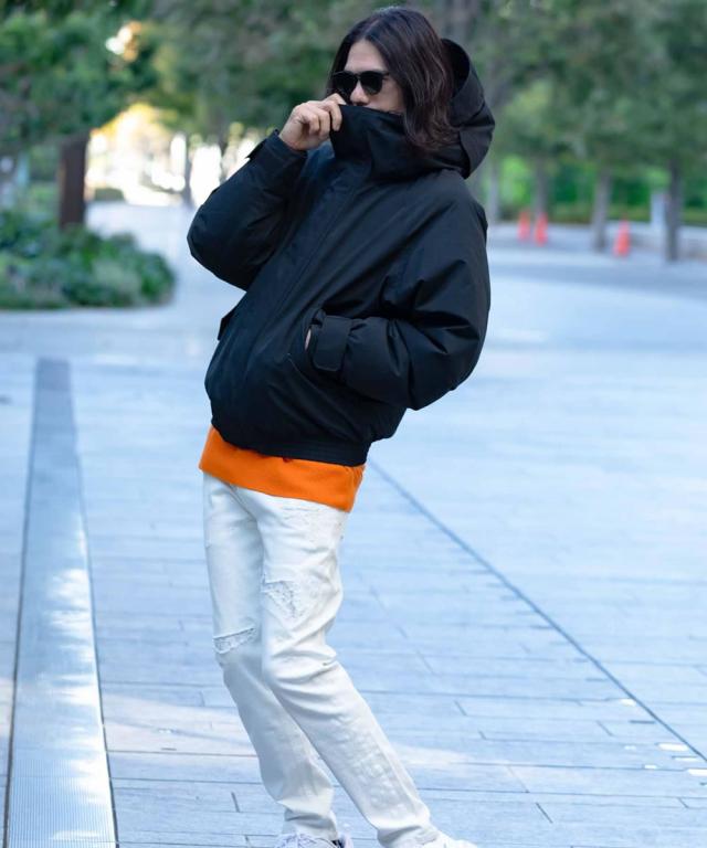 プラスフェニックス ボンバー ダウンジャケット ゴアテックス ウィンド