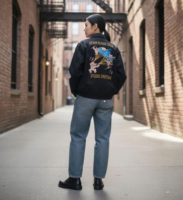 ダルチザン ベトジャン バックスタイル 着用 刺繍ジャケット メンズ