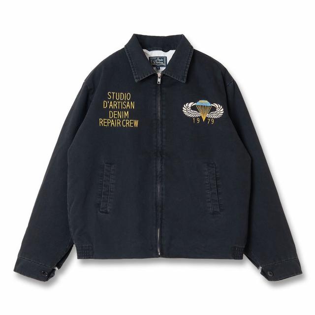 STUDIO D'ARTISAN ベトジャン 袖口 リブ仕様 フィット感 ディテール