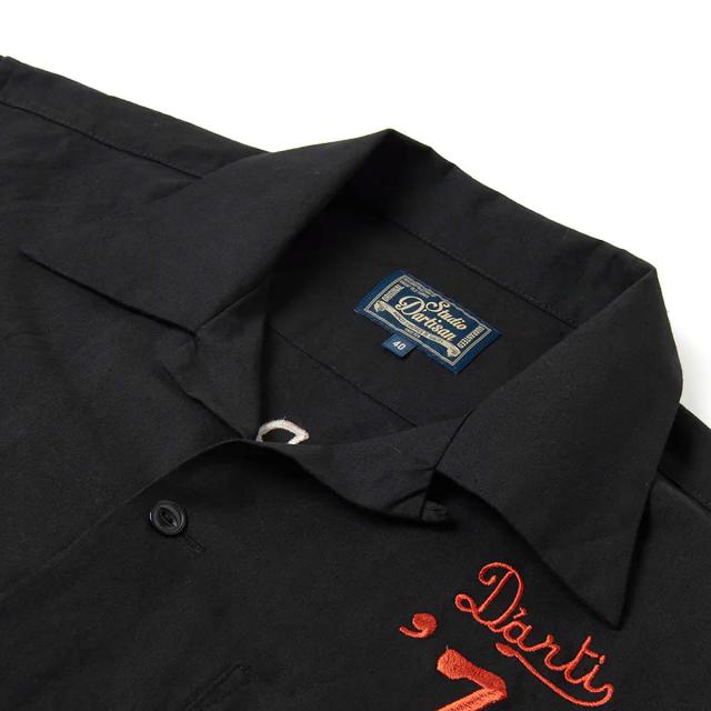 ステュディオ・ダルチザン 刺繍ボーリングシャツ 5743 胸元刺繍 ディテール