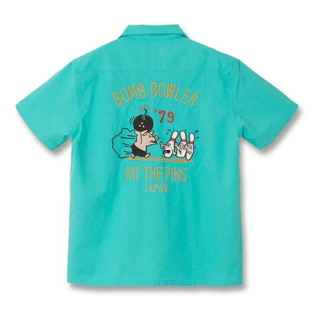 STUDIO D'ARTISAN ボーリングシャツ 5743 エメラルドグリーン カラーイメージ