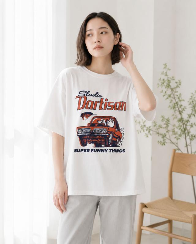 ステュディオ・ダルチザン プリントTシャツ メンズ アメカジコーディネート例1
