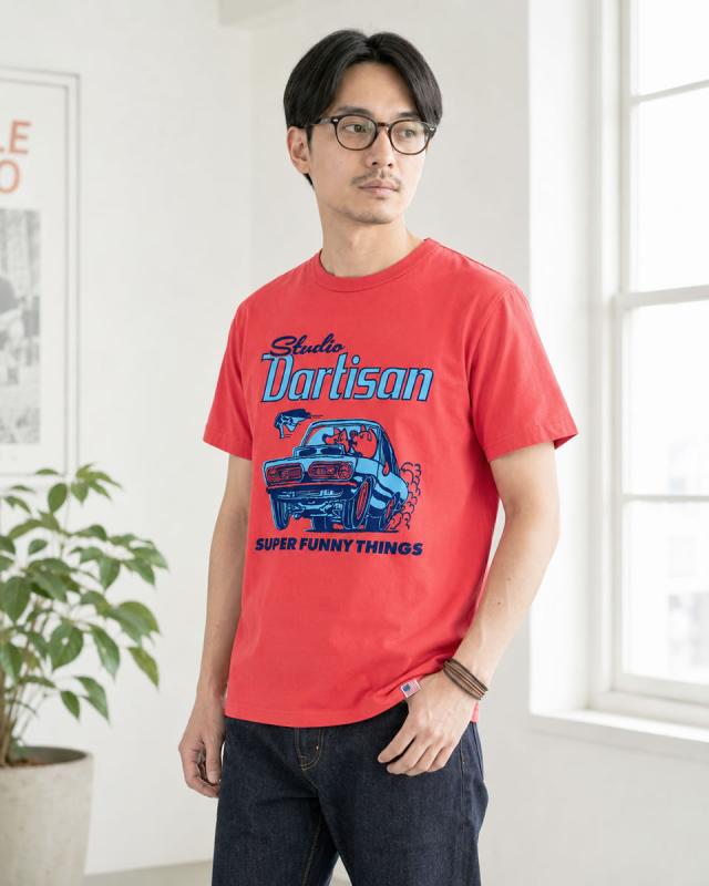 ステュディオ・ダルチザン プリントTシャツ 背面プリント ユニークなデザイン詳細
