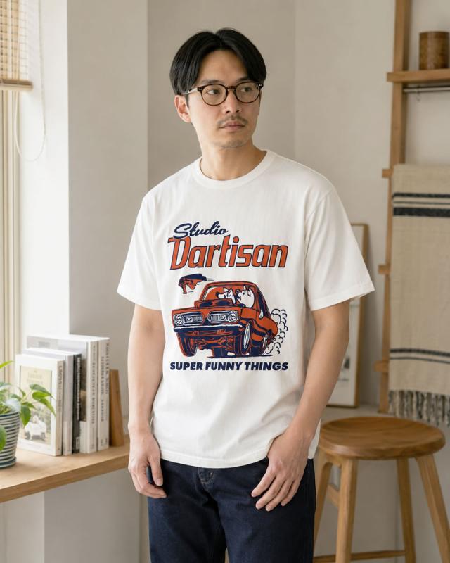 ステュディオ・ダルチザン プリントTシャツ 背面バックプリントデザイン メンズ