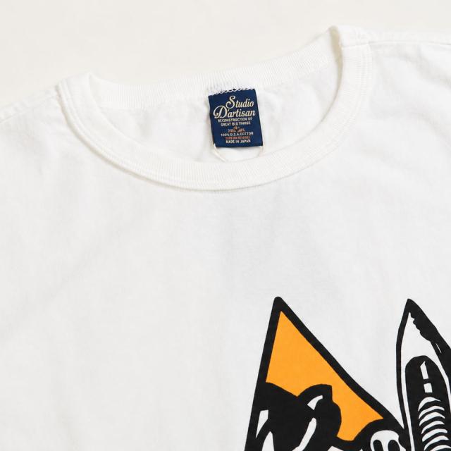 Tシャツ袖口部分のしっかりとした縫製とUSAコットンの生地感