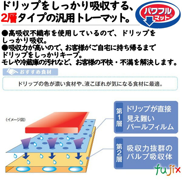 鮮度保持シート パワフルマット 65×160mm 4500枚（500枚×9袋）／ケース 【48573】 ユニ・チャーム