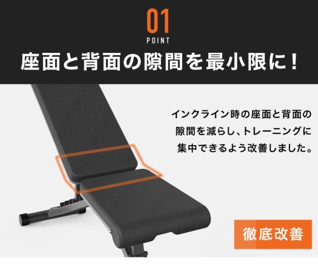 4WAYトレーニングベンチ アジャスタブルベンチ デクラインベンチ