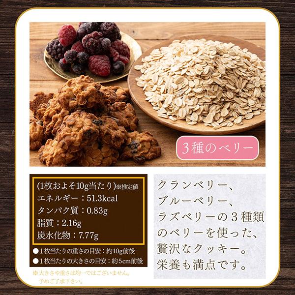 オートミールクッキー(3種のベリー)