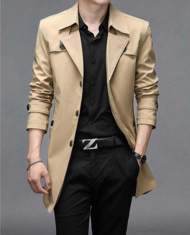 短納期 早者勝ち メンズトレンチコート 春秋フォーマルコート ビジネス 紳士服 ミドル丈アウター スプリングジャケット 定番通勤テーラードジャケット ミ のオシャレな Www Endocenter Com Ua