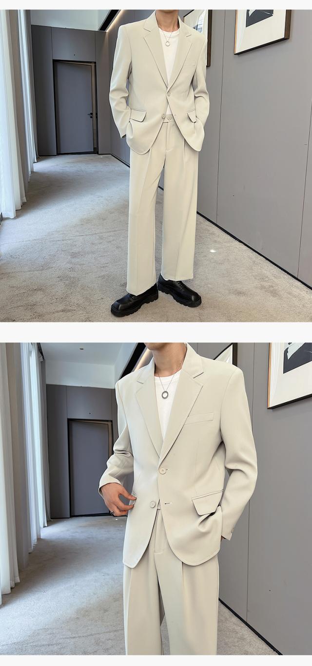 セットアップ ジャケット ワイドパンツ 無地 スタイリッシュ 楽天市場】セットアップ ジャケット パンツ スーツ 上下セット