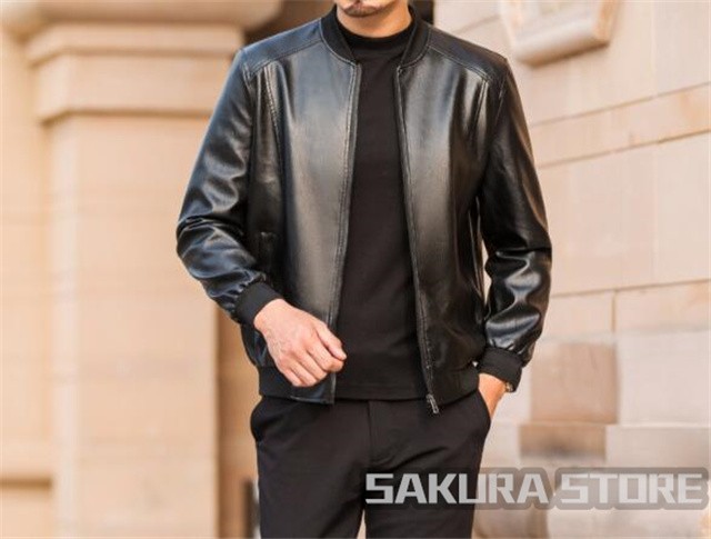 楽天市場】PUレザー メンズ ショート丈 レザージャケット 無地