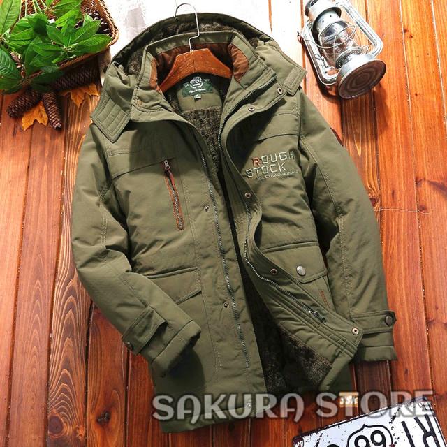 ミリタリージャケット メンズ 冬服 防寒アウター ボアジャケット 裏