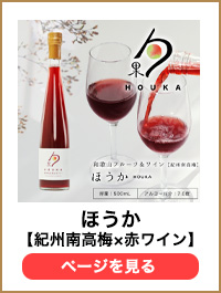 紀州南高梅&赤ワイン