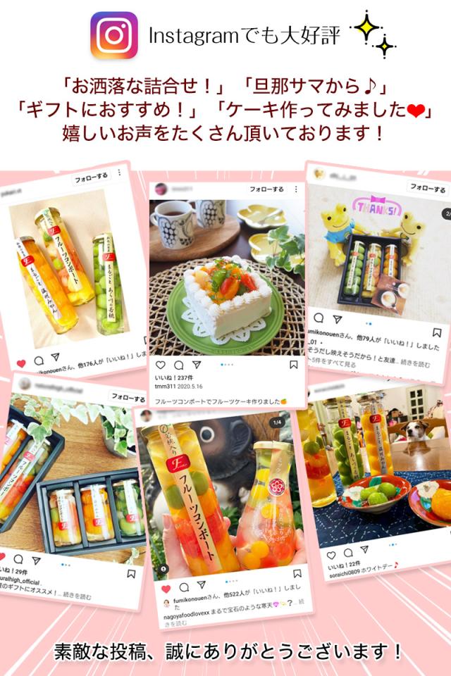フルーツコンポート3本セット