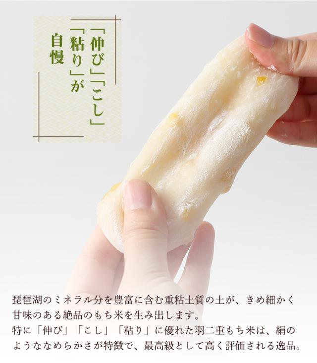 いろどり大福 羽二重もちは伸び、こし、粘りが自慢