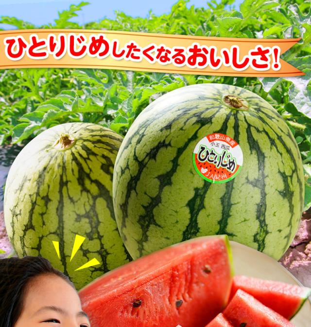 小玉スイカ和歌山県産ひとりじめすいか