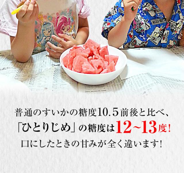 お子様も大喜びの甘いスイカ