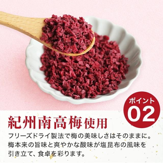 紀州南高梅使用 フリーズドライ