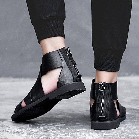 お買い求めしやすい価格 サンダル メンズ モード系 グラディエーターサンダル 本革 本皮 レザーサンダル サマーブーツ 個性的 V系 ビジュアル系 ストリート系 韓 アウトレット送料無料 Carlavista Com