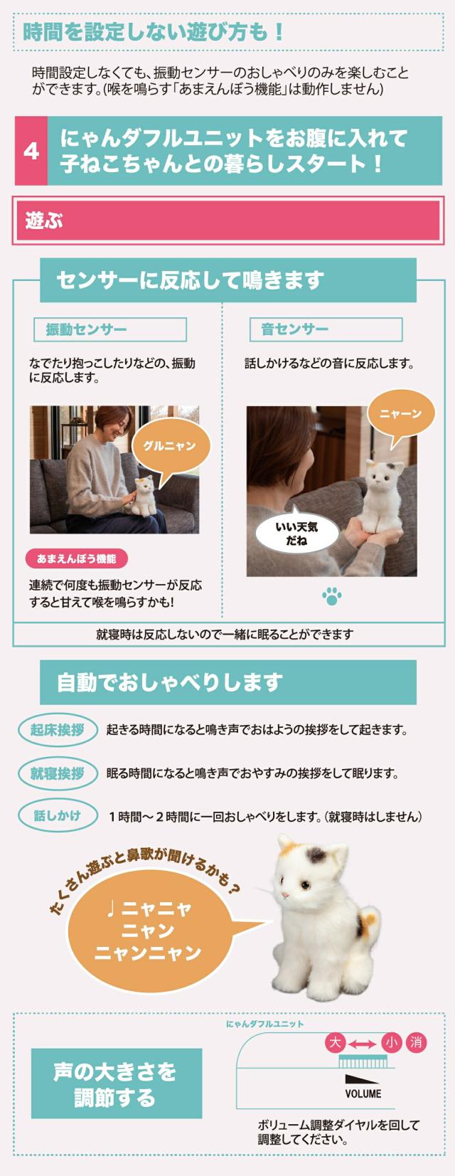 かわいいなきごえ あまえんぼう 子ねこちゃんmini ミケネコ lp07