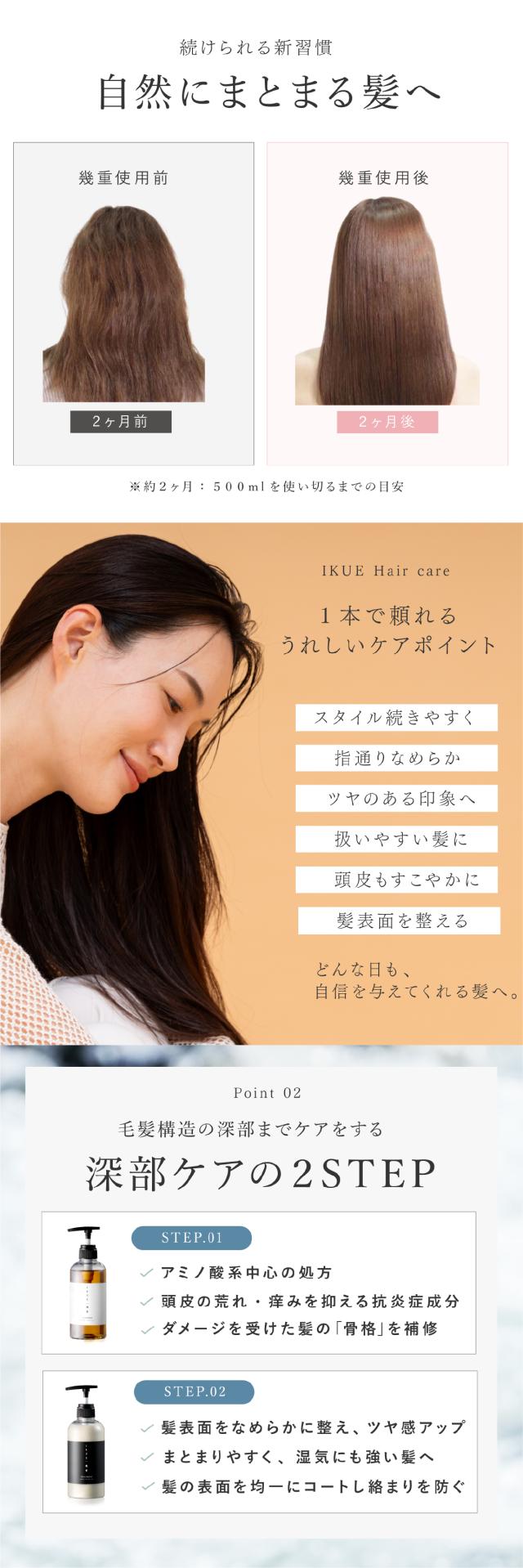 IKUE(幾重) シャンプー/トリートメント 詰め替え用 lp04
